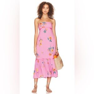 Free People Pink Floral Maxi Dress
